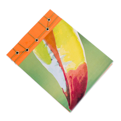 Paper journal, 'Toucan Beak' (5.5 inch) - Toucan-Themed Paper Journal from Costa Rica (5.5 inch)