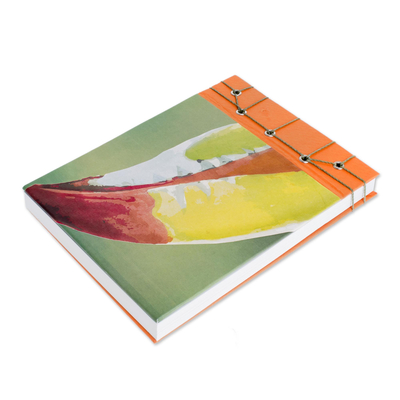 Papiertagebuch, (5,5 Zoll) - Papiertagebuch mit Tukan-Motiv aus Costa Rica (5,5 Zoll)