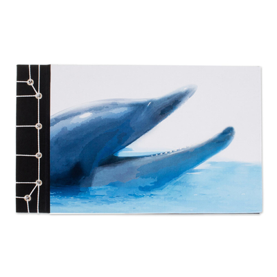 Diario de papel, (8,5 pulgadas) - Diario de papel con temática de delfines de Costa Rica (8,5 pulgadas)
