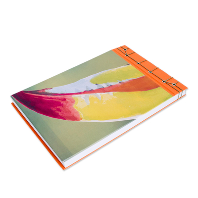 Papiertagebuch, (8,5 Zoll) - Papiertagebuch mit Tukan-Motiv aus Costa Rica (8,5 Zoll)
