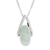 Jade pendant necklace, 'Apple Green Wheel of Fortune' - Round Apple Green Jade Pendant Necklace from Guatemala thumbail