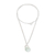 Jade pendant necklace, 'Apple Green Wheel of Fortune' - Round Apple Green Jade Pendant Necklace from Guatemala (image 2c) thumbail