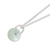 Jade pendant necklace, 'Apple Green Wheel of Fortune' - Round Apple Green Jade Pendant Necklace from Guatemala (image 2d) thumbail