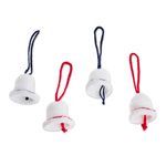 Hand-crocheted ornaments, 'Bells of Bethlehem' (set of 4) - Hand-Crocheted Bell-Shaped Ornaments (Set of 4)