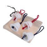 Hand-crocheted ornaments, 'Bells of Bethlehem' (set of 4) - Hand-Crocheted Bell-Shaped Ornaments (Set of 4)