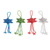 Glass beaded ornaments, 'Colorful Fleeting Stars' (set of 4) - Glass Beaded Star Ornaments in Assorted Colors (Set of 4) (image 2a) thumbail