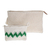 Cotton handbags, 'Zigzag Emerald' (pair) - Hand-Crocheted Cotton Handbags with Emerald Zigzags (Pair) (image 2c) thumbail
