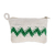 Cotton handbags, 'Zigzag Emerald' (pair) - Hand-Crocheted Cotton Handbags with Emerald Zigzags (Pair) (image 2e) thumbail
