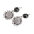 Jade dangle earrings, 'Sunflower Nature' - Jade Sunflower Dangle Earrings from Guatemala (image 2c) thumbail