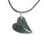 Jade pendant necklace, 'Love Floats' - Handcrafted Green Jade Heart on Cotton Cord Pendant Necklace (image 2b) thumbail