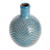 Keramische dekorative Vase, 'Stellar Lines' (Stellarlinien) - Handgefertigte blaue Keramik-Dekorvase aus Nicaragua