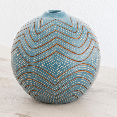 Ceramic decorative vase, Harmonic Geometry