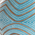 Ceramic decorative vase, 'Harmonic Geometry' - Blue Ceramic Decorative Vase with Zigzag Patterns (image 2c) thumbail