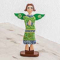 Featured review for Wood statuette, Prayer of Love in Green