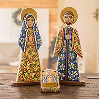 Featured review for Wood nativity scene, Garden Nativity (4 piece)