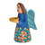 Ceramic statuette, 'Angel of Abundance' - Ceramic Statuette of an Angel with a Bowl from Nicaragua (image 2c) thumbail