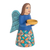 Ceramic statuette, 'Angel of Abundance' - Ceramic Statuette of an Angel with a Bowl from Nicaragua (image 2d) thumbail