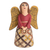 Ceramic statuette, 'Obedient Angel' - Hand-Painted Ceramic Angel Statuette from Nicaragua (image 2a) thumbail