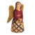 Ceramic statuette, 'Obedient Angel' - Hand-Painted Ceramic Angel Statuette from Nicaragua (image 2b) thumbail