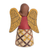 Ceramic statuette, 'Obedient Angel' - Hand-Painted Ceramic Angel Statuette from Nicaragua (image 2d) thumbail