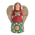 Ceramic statuette, 'Knowing Angel' - Ceramic Statuette of an Angel with a Book from Nicaragua (image 2a) thumbail