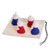 Cotton ornaments, 'Angelic Love' (set of 4) - Red and Blue Cotton Angel Ornaments (Set of 4) (image 2c) thumbail
