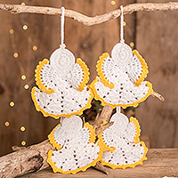 Featured review for Hand-crocheted ornaments, Light of Love (set of 4)