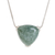 Jade pendant necklace, 'Elegant Balance' - Triangular Jade Pendant necklace Crafted in Guatemala thumbail