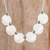Jade pendant necklace, 'Six Mirrors' - Circle Pattern Jade Pendant Necklace from Guatemala (image 2) thumbail