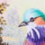 'Lilac-Breasted Roller' - Realist Lilac-Breasted Roller Painting from Guatemala (image 2b) thumbail