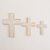 Wood wall crosses, 'Symbol of Love in White' (set of 3) - Wood Wall Crosses in White from Guatemala (Set of 3) (image 2) thumbail