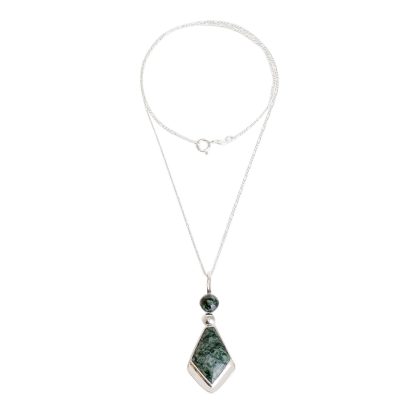 Jade pendant necklace, 'Green Mayan Arrow' - Arrow-Shaped Green Jade Pendant Necklace from Guatemala
