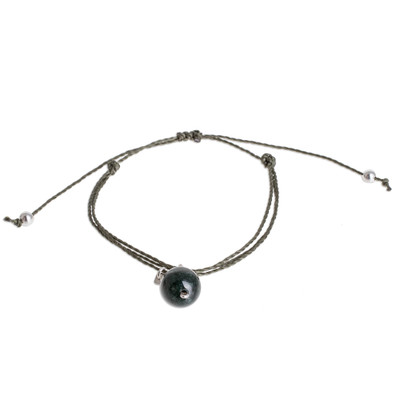Natural Jade Charm Bracelet from Guatemala
