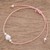 Cultured pearl pendant bracelet, 'Glowing Enchantment' - Cultured Pearl Pendant Bracelet from Guatemala thumbail