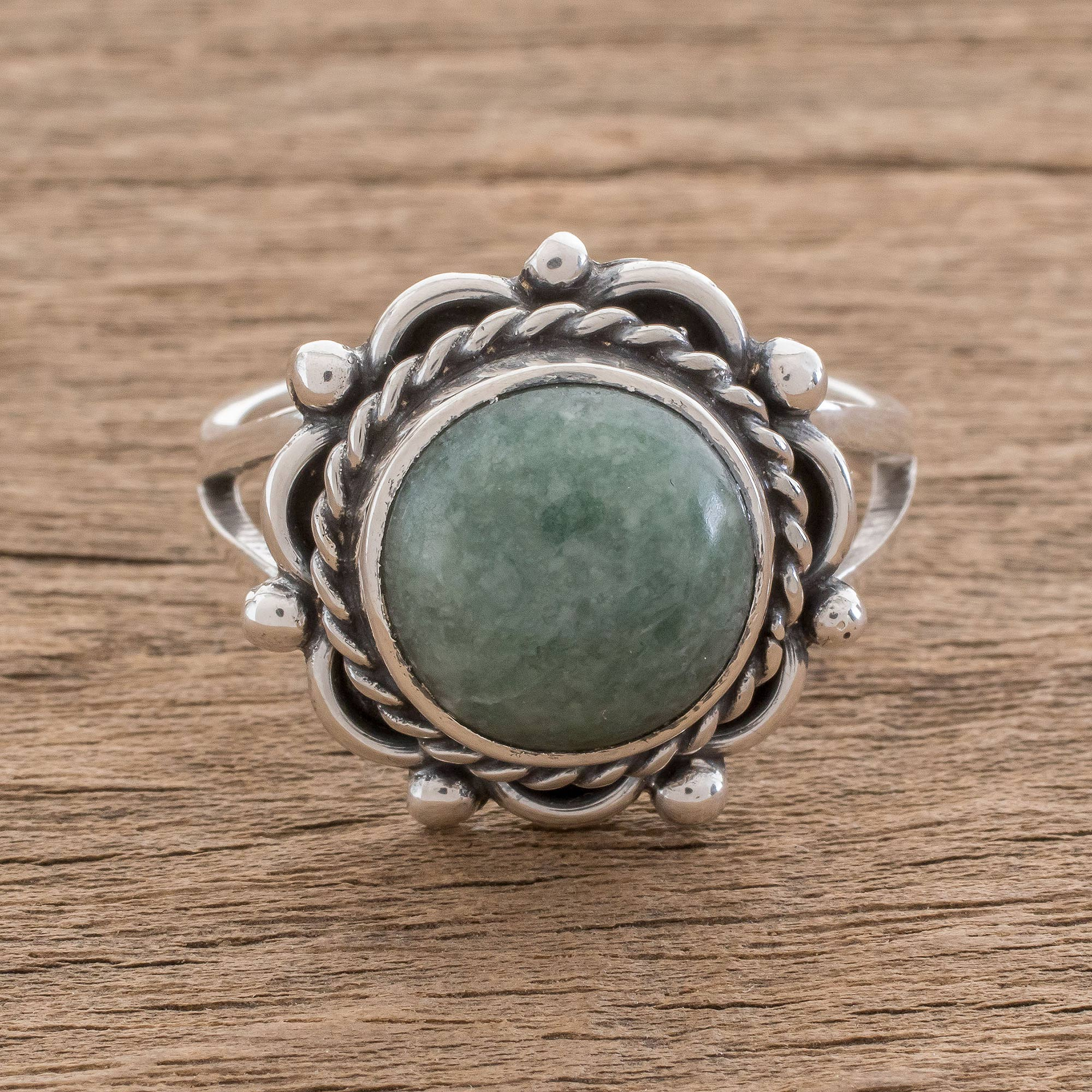 UNICEF Market | Natural Jade Cocktail Ring Crafted in Guatemala ...