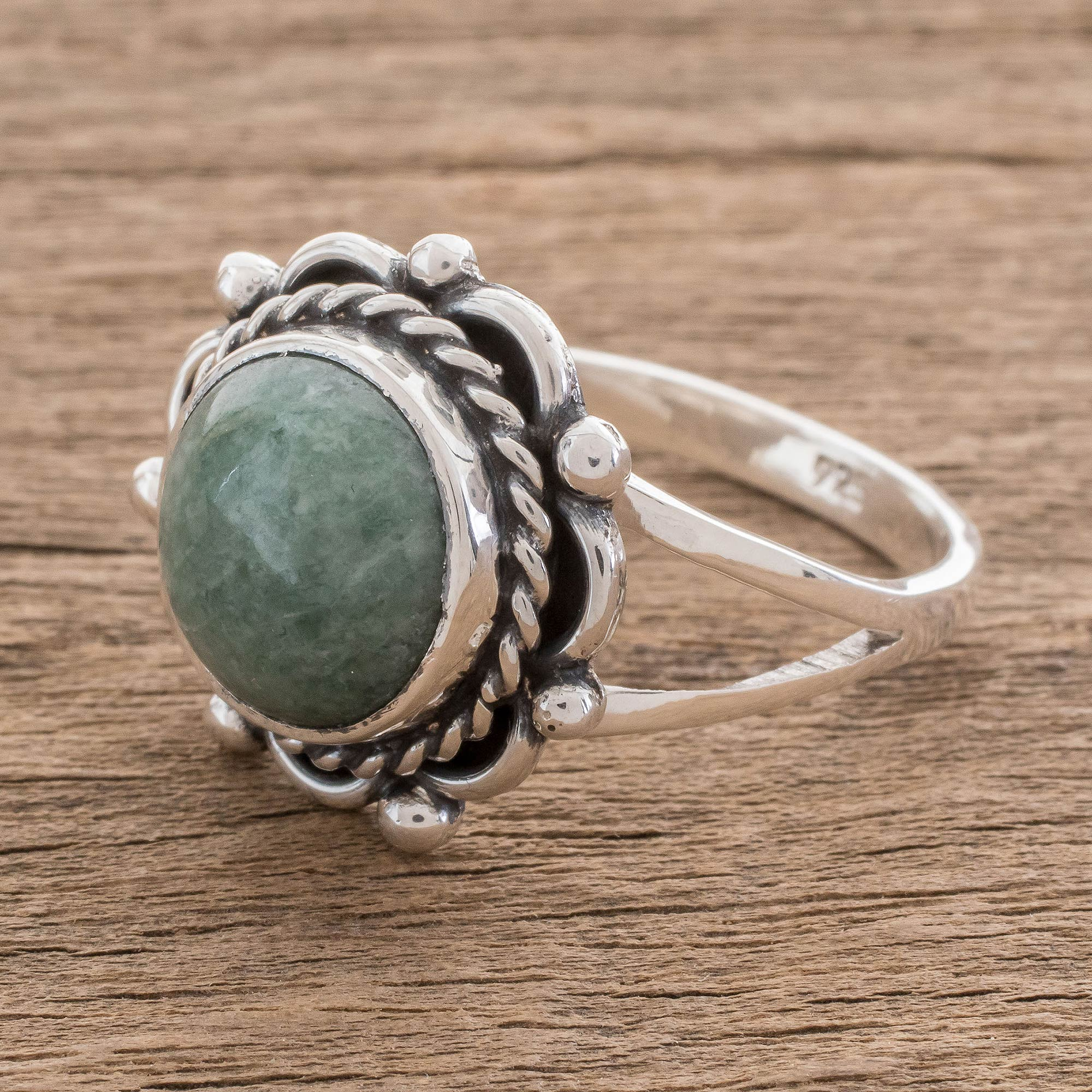 UNICEF Market | Natural Jade Cocktail Ring Crafted in Guatemala ...