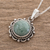 collar con colgante de jade - Collar con colgante de jade natural de Guatemala