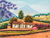 'Paths of My Village' - Signed Painting of Village Cottages from Guatemala thumbail