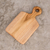 Teak wood cutting board, 'Morning Baguette' (10 inch) - Handmade Teak Wood Cutting Board from Guatemala (10 in.)