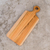 Teak wood cutting board, 'Morning Baguette' (15 inch) - Handmade Teak Wood Cutting Board from Guatemala (15 in.)