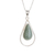 Jade pendant necklace, 'Apple Green Usumacinta Drop' - Teardrop Apple Green Jade Pendant Necklace from Guatemala thumbail