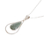 Jade pendant necklace, 'Apple Green Usumacinta Drop' - Teardrop Apple Green Jade Pendant Necklace from Guatemala (image 2c) thumbail