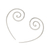 Sterling silver half-hoop earrings, 'Aura Spirals' - Spiral-Shaped Sterling Silver Half-Hoop Earrings (image 2c) thumbail