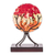 Art glass sculpture, 'Fruit of Life in Red' - Circular Art Glass Sculpture in Red from El Salvador (image 2c) thumbail