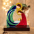 Art glass nativity sculpture, 'Life and Love' - Colorful Art Glass Nativity Sculpture from El Salvador
