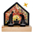 Art glass nativity sculpture, 'Light of Love' - Handmade Art Glass Nativity Sculpture from El Salvador (image 2c) thumbail