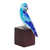 Escultura de vidrio de arte - Escultura de pájaro azul de vidrio artístico de El Salvador