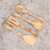 Wood utensils, 'Culinary Flavor' (set of 4) - Handmade Cypress Wood Utensils from Guatemala (Set of 4) (image 2b) thumbail