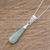 Jade pendant necklace, 'Apple Green Jungle Dewdrop' - Apple Green Teardrop Jade Pendant Necklace from Guatemala (image 2b) thumbail