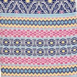Cotton table runner, 'Guatemala is Life' - Handwoven Cotton Table Runner in Blue from Guatemala